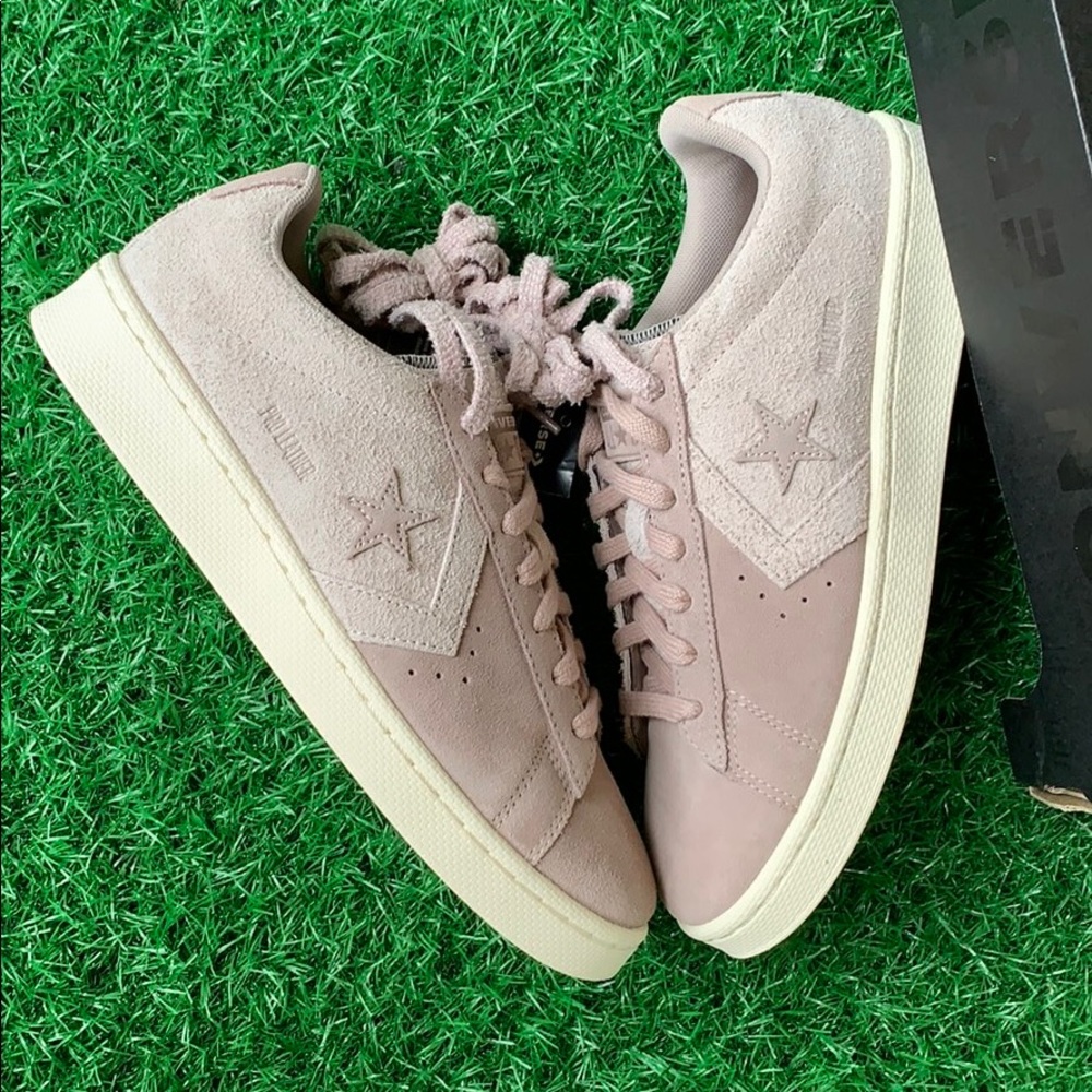 CONVERSE PRO LEATHER OX SHADOW GREY/GUM DARK HON M - Picture 15 of 16